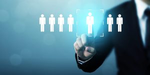 Human resource management and recruitment employment business concept