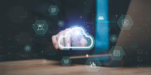cloud computing backup technology concept ,Access to server communication services ,database connection with modern hardware and software ,interface for uploading and downloading data
