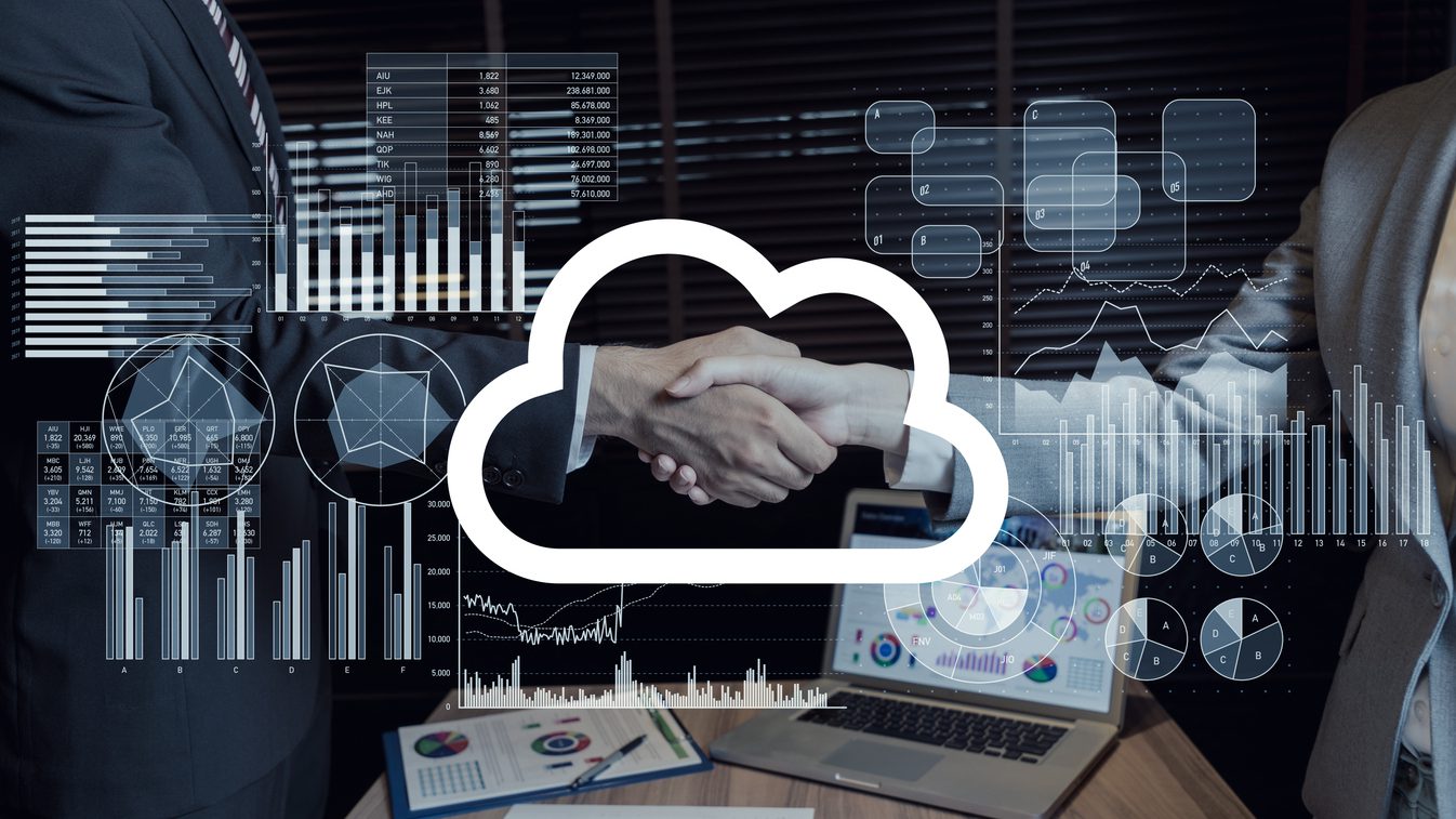 Cloud computing concept.