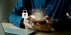 cybersecurity login with username and password , user privacy security , encryption and data .