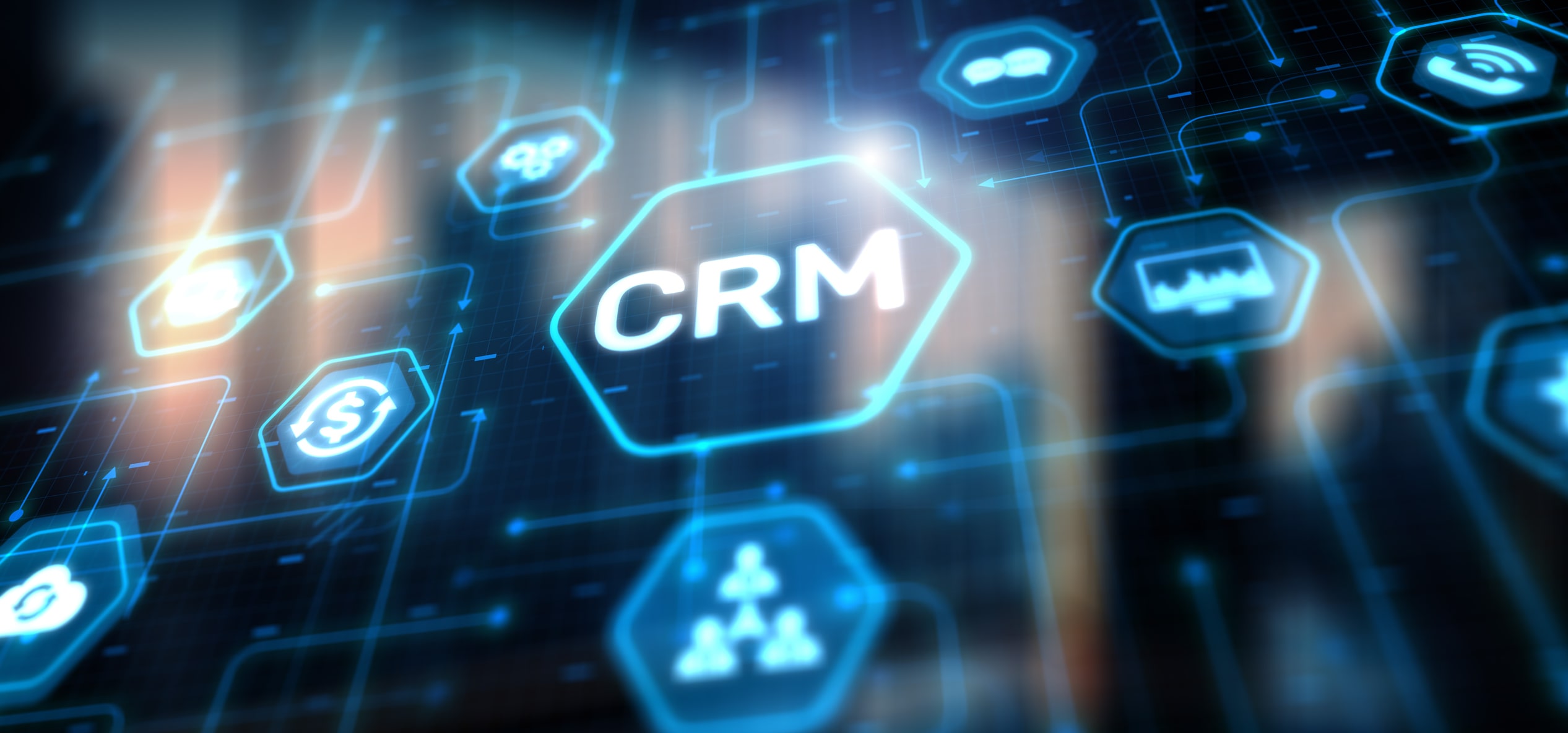 Customer relationship management CRM automation system software.