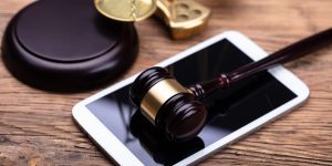 Judge Gavel On Smart Phone